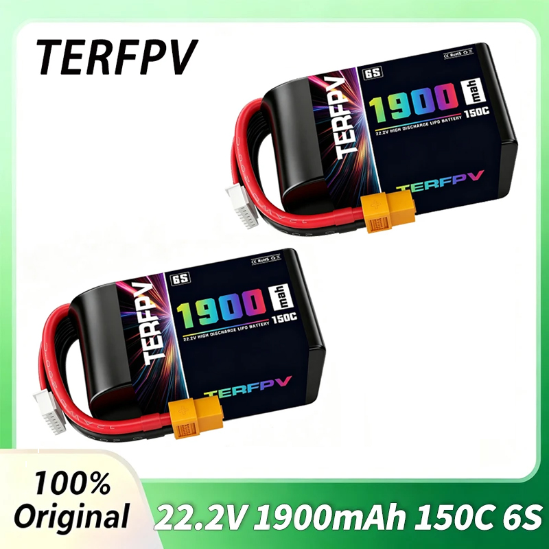 Drone Racing Battery - 1/2Pcs TERFPV Lipo 6S 1900mAh Battery