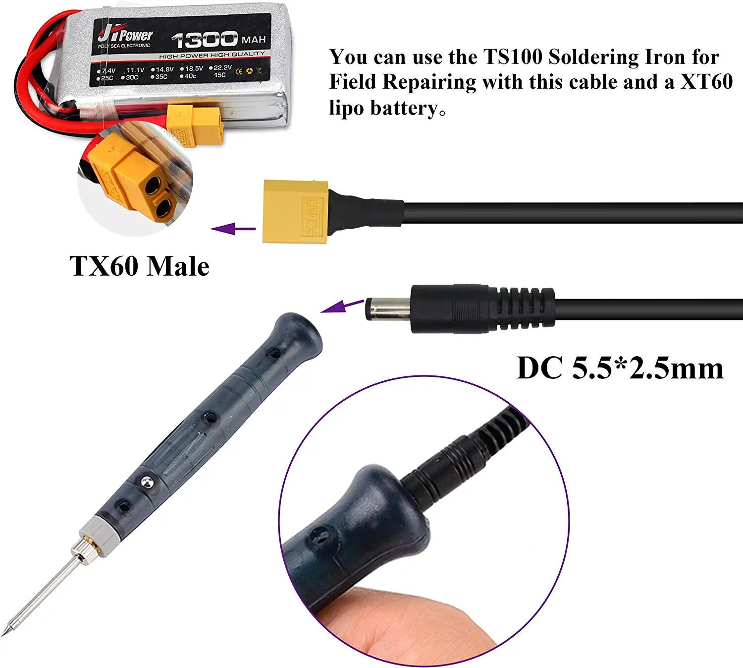 XT60 Adapter Cable XT60 Male t - Drone Racing Gate recension och pris