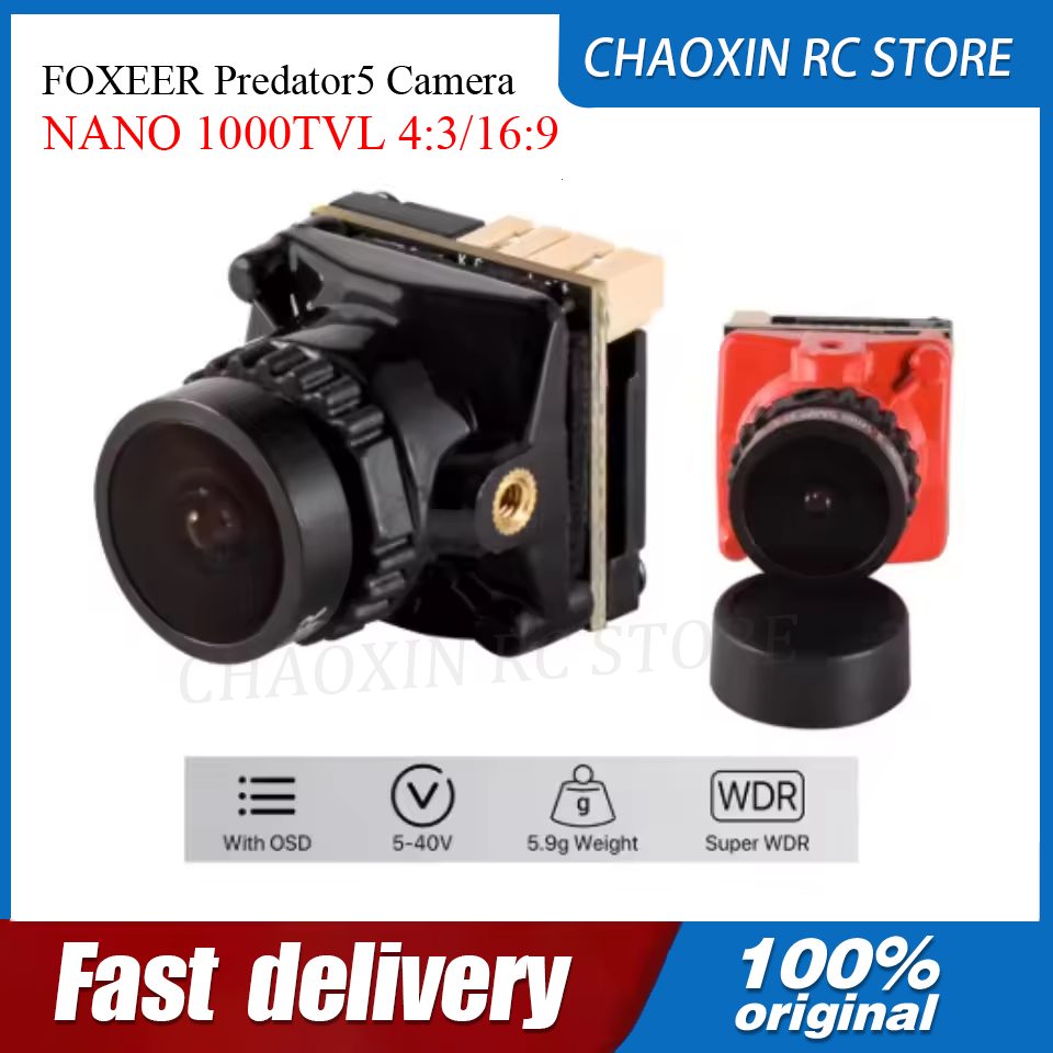 FOXEER Predator5 Camera NANO 1 - Drone Racing Battery recension och pris