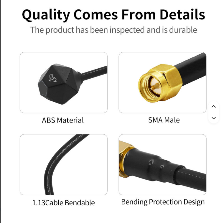 5.8GHz 3.5dBi Antenna LHCP RP  - Drone Racing Antenna recension och pris
